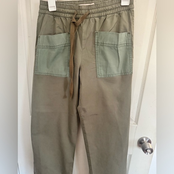 Tory Burch modern twill ankle straight leg cotton blend pants size XS - Picture 4 of 15